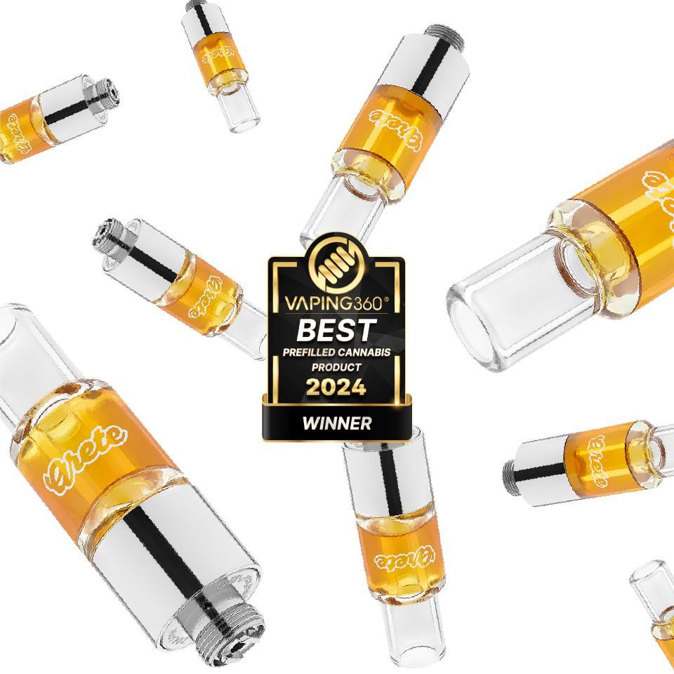 Arete Wins Vaping360.com's "Best Prefilled Cannabis Products" Award (2024) Image